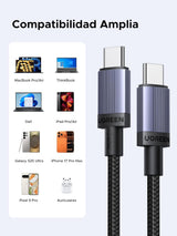 UGREEN 240W Cable USB-C 2 Unidades 2M