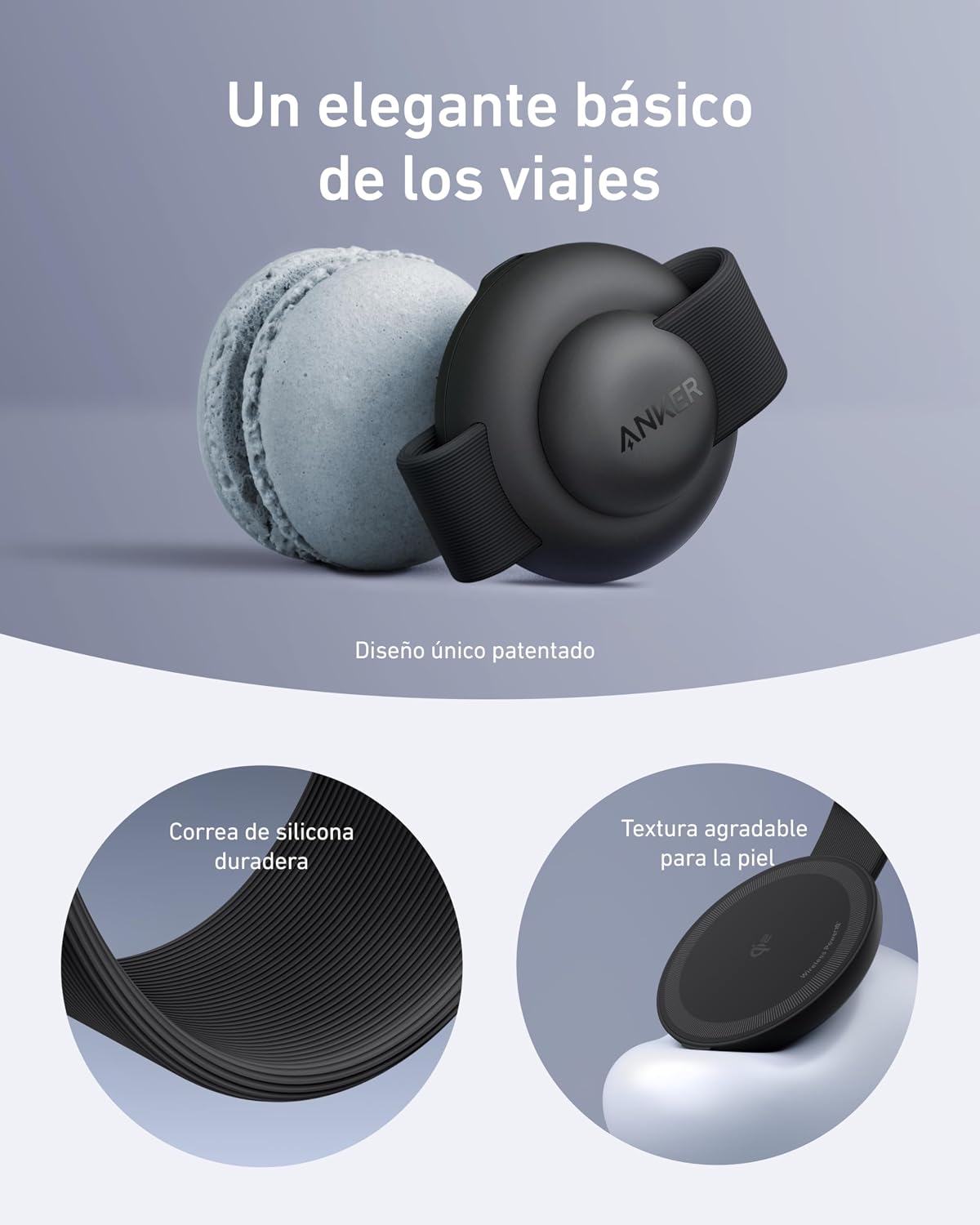 Anker MagGo Estación de Carga MagSafe (3 en 1 plegable) 15W Qi2 AirPods Watch con Adaptador y Cable para iPhone 12 al 17