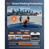 70mai 4K A810 Lite Set Dash Cam Frontal + Trasera + Control por Voz + 64GB MicroSD Soporta 4G LTE