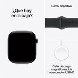 Apple Watch Series 11 GPS con Caja de Aluminio Jet Black de 46 mm y Correa Deportiva Negra M/L