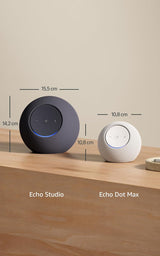 Nuevo Amazon Echo Dot Max: altavoz Alexa con sonido envolvente y controlador de Hogar digital integrado
