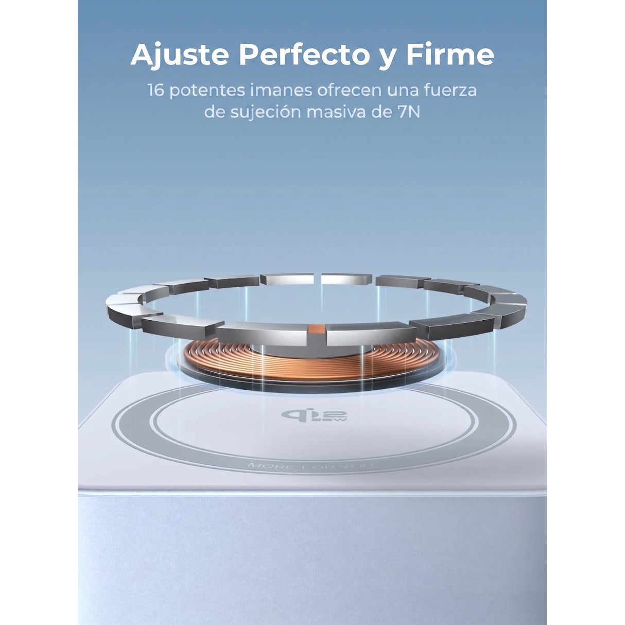 UGREEN Qi2 25W MagFlow 2 en 1 Cargador MagSafe Inalámbrico para iPhone 12 al 17 y AirPods