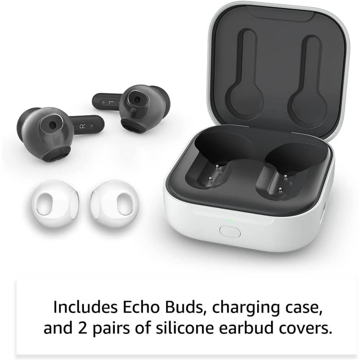 Echo Buds Audífonos inalámbricos Bluetooth con Alexa, 20 horas
