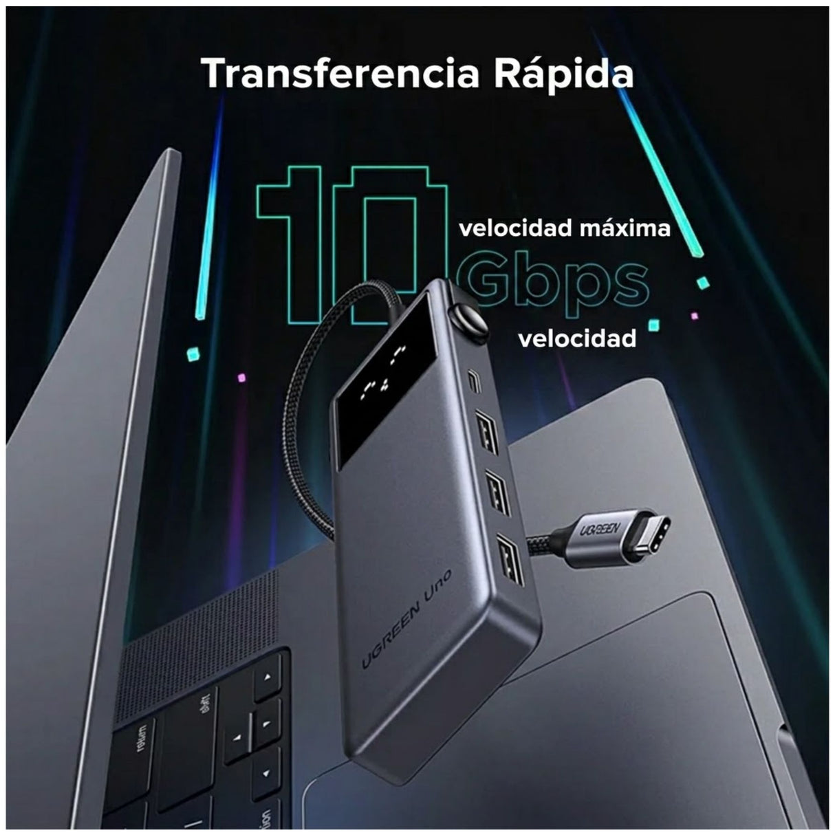 UGREEN Uno 7 en 1 HUB USB-C HDMI 4K 60Hz USB Ethernet