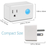 BroadLink Smart Wi-Fi Plug SP3S-US Tomacorriente Inteligente Alexa y Google