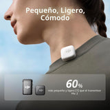 DJI Mic Mini (2 TX + 1 Mobile RX) Sistema de 2 Micrófonos Inalámbricos Lavalier para iPhone 17/16/15 y Android/PC/Tablet