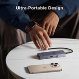 UGREEN Revodok Pro HUB 6 en 1 USB-C Gigabit Ethernet con 4K 60Hz HDMI 100W Puerto PD