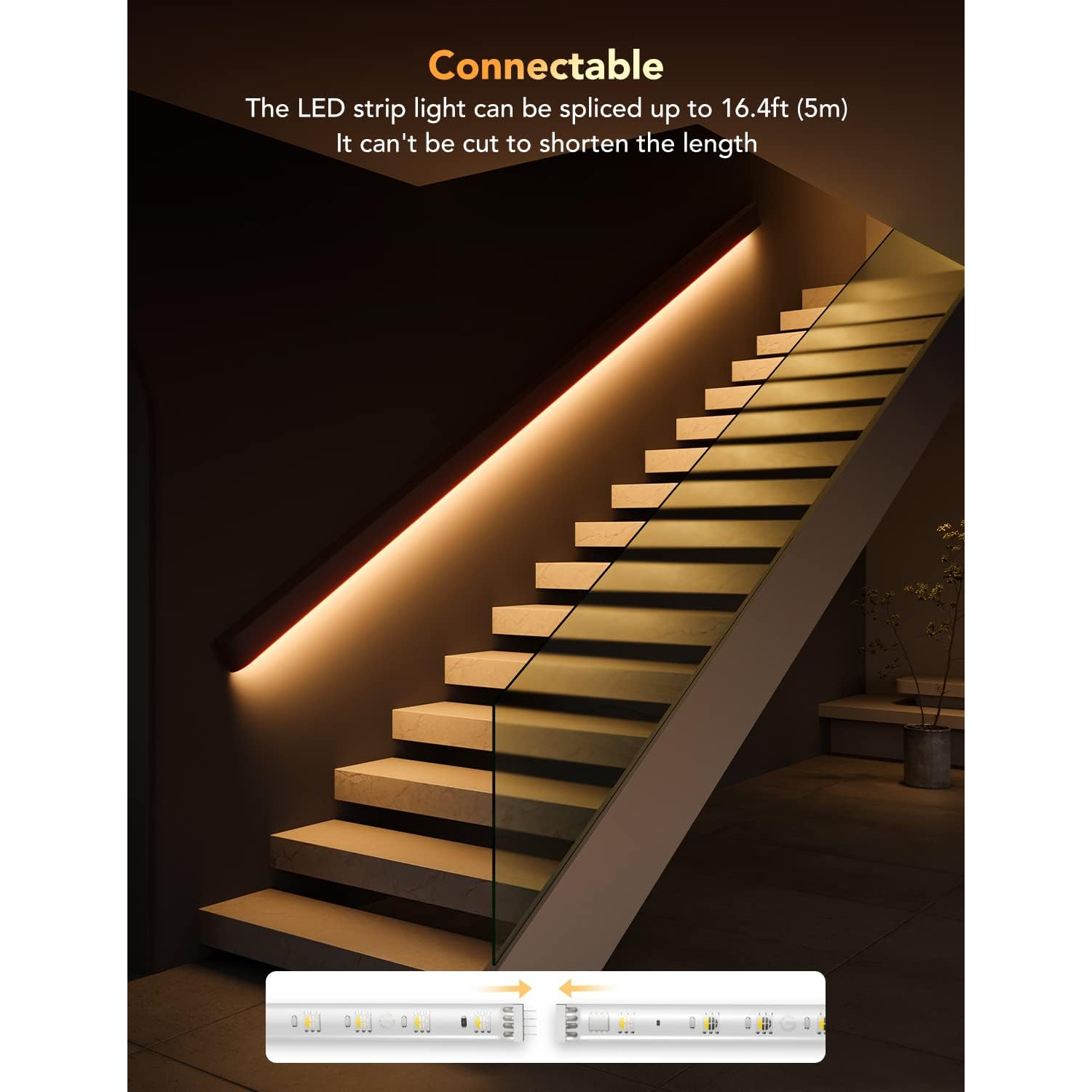 Govee LED Strip Light M1 2 Metros Compatible con Matter, Apple Home, Alexa, Google Assistant y SmartThings, RGBIC Mejorado