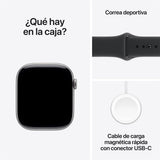 Apple Watch Series 11 GPS con Caja de Aluminio Gris Espacial de 46 mm y Correa Deportiva Negra M/L