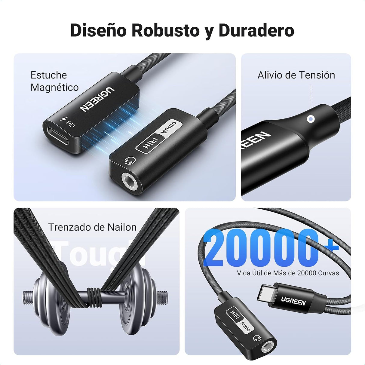 UGREEN Adaptador USB-C a Jack 3.5mm - vista 7