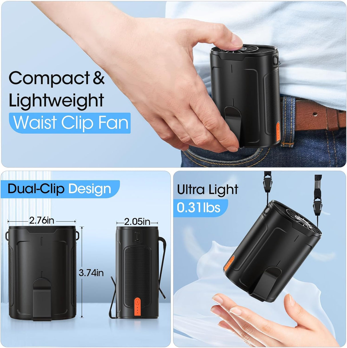 Heelkl Ventilador Portátil - Especificaciones