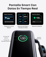 Anker Power Bank 25,000mAh 165W con Cable Integrado y Retráctil