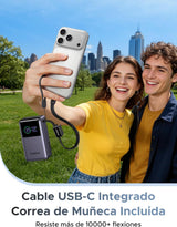 UGREEN Nexode Pro Power Bank 10,000mAh 45W con Cable USB-C Integrado