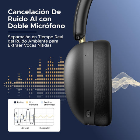 UGREEN Studio Max2 audifonos negro - angulo