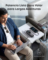Anker Power Bank 25,000mAh 165W con Cable Integrado y Retráctil