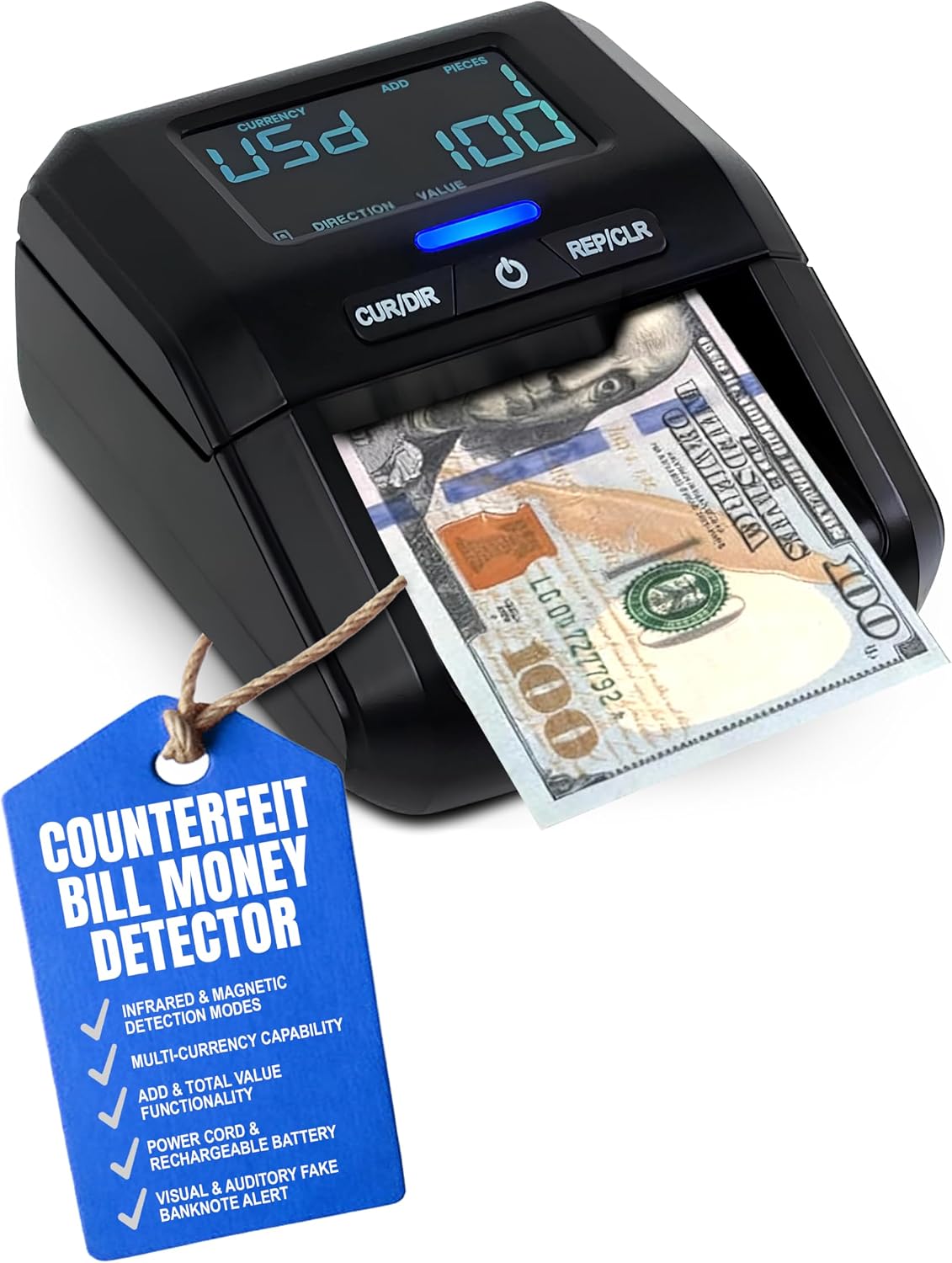 Better Office Products Detector de Billetes Falsos 24001