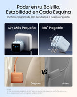 Anker Nano Cargador Inteligente 45W GaN con Pantalla para iPhone 17/16/15 Series