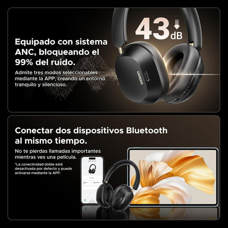 UGREEN Audífonos Diadema ANC Bluetooth 5.4 - vista 4