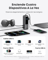 Anker Power Bank 25,000mAh 165W con Cable Integrado y Retráctil