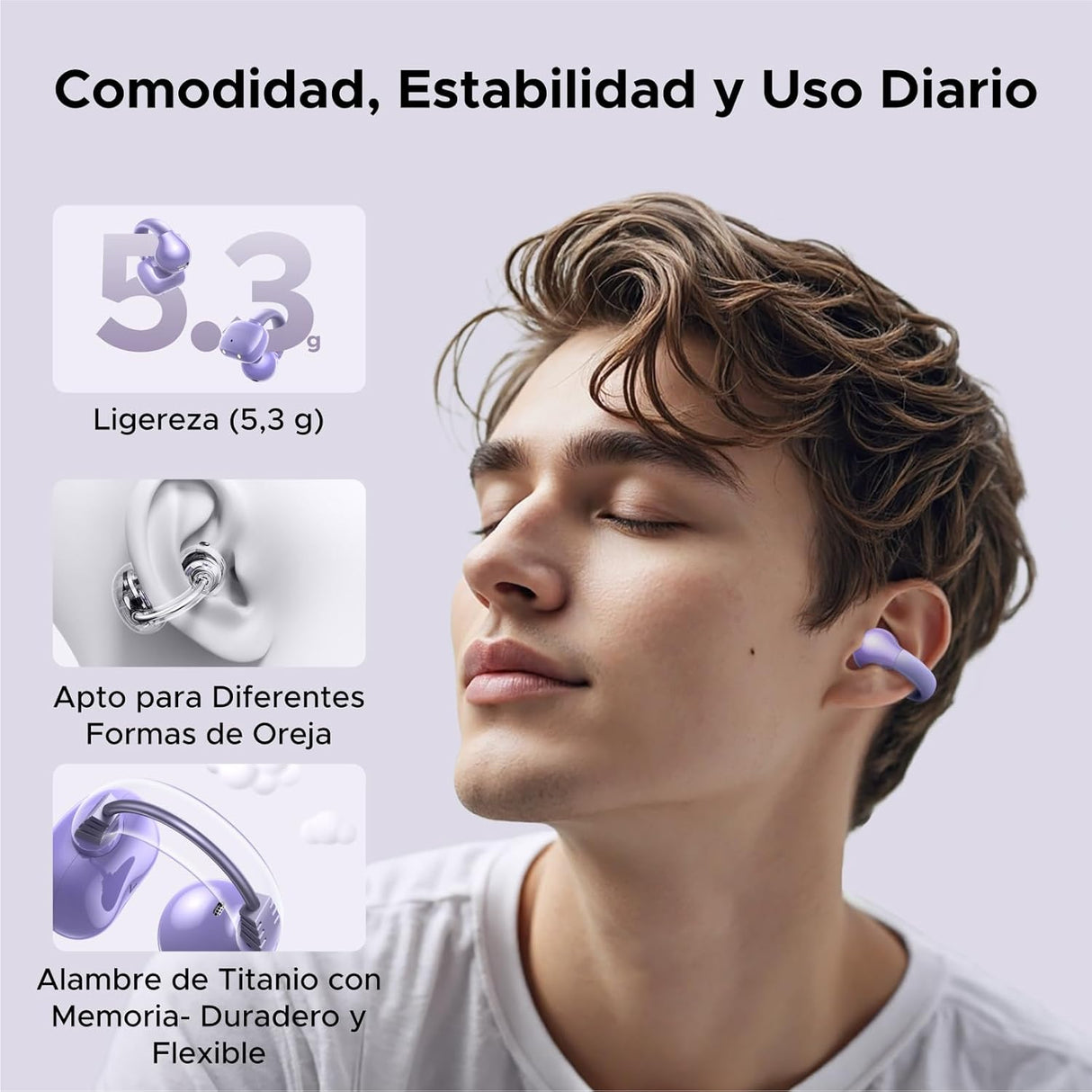 UGREEN Audífonos Open-Ear Bluetooth 5.4 HiTune S3 - vista 2