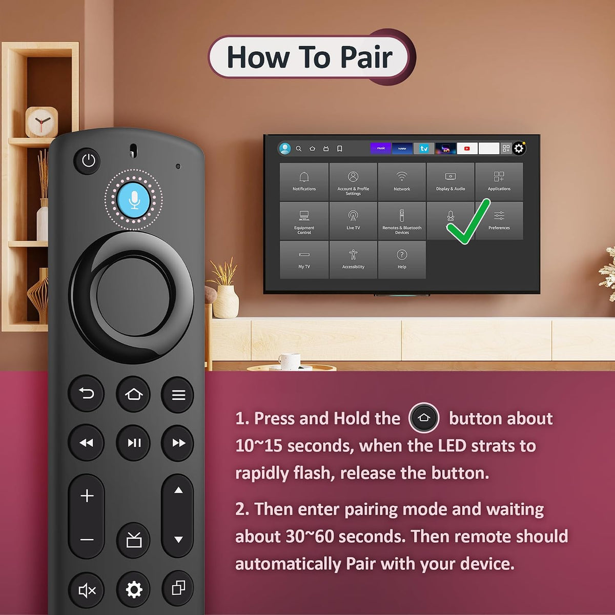 Control remoto de voz de repuesto para Fire TV