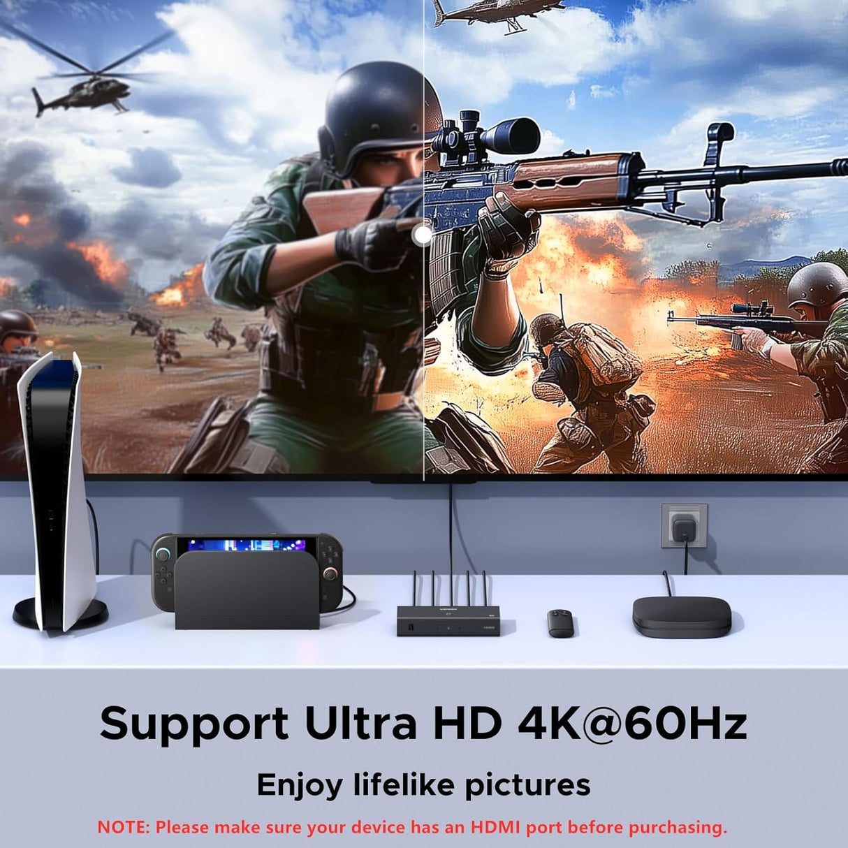 Soporte Ultra HD 4K@60Hz