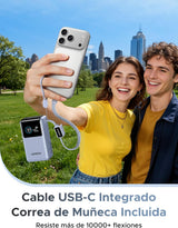 UGREEN Nexode Pro Power Bank 10,000mAh 45W con Cable USB-C Integrado