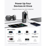 Anker Power Bank 25,000mAh 165W con Cable Integrado y Retráctil