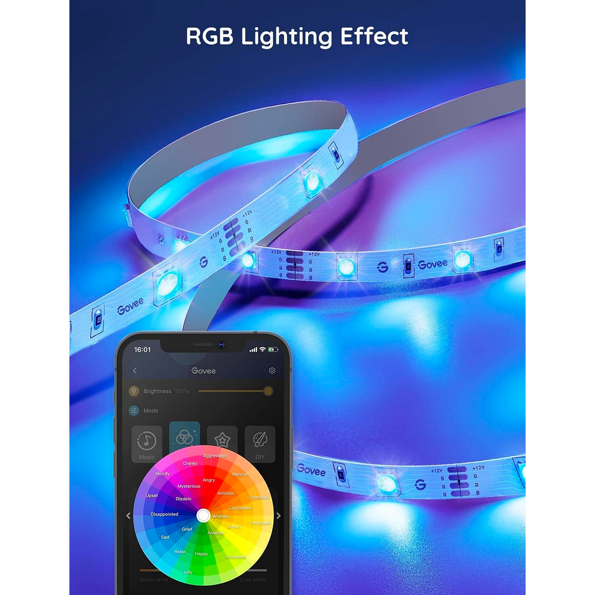 Govee RGB 5 Metros Tira Led WiFi compatible con Alexa y Google