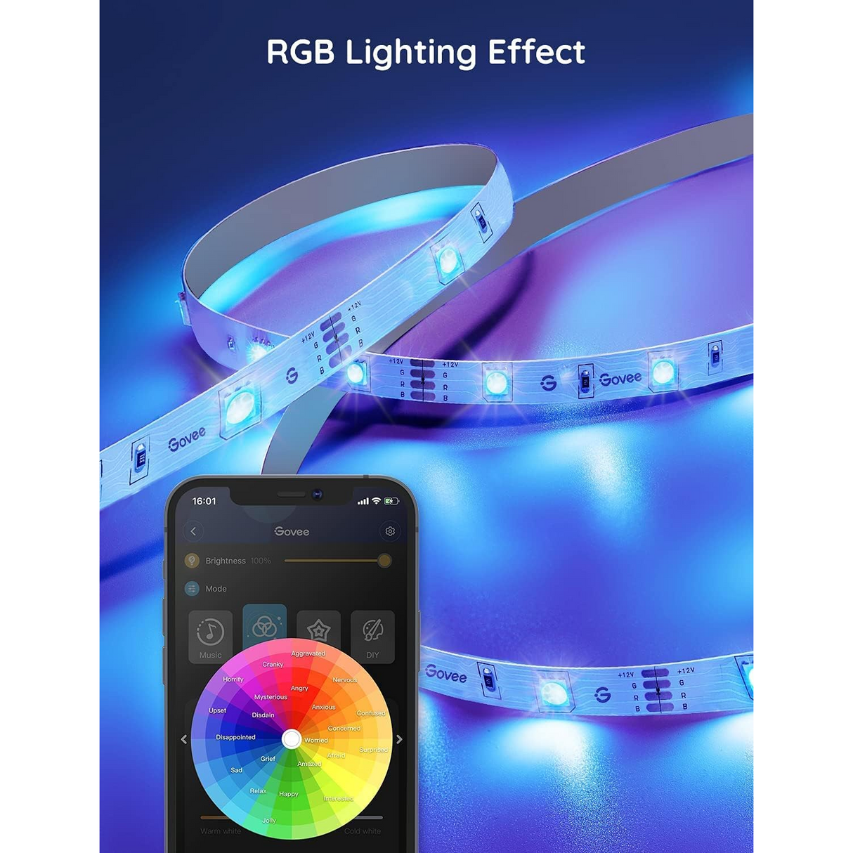 Govee RGB Basic 10 Metros Tira Led WiFi compatible con Alexa y Google