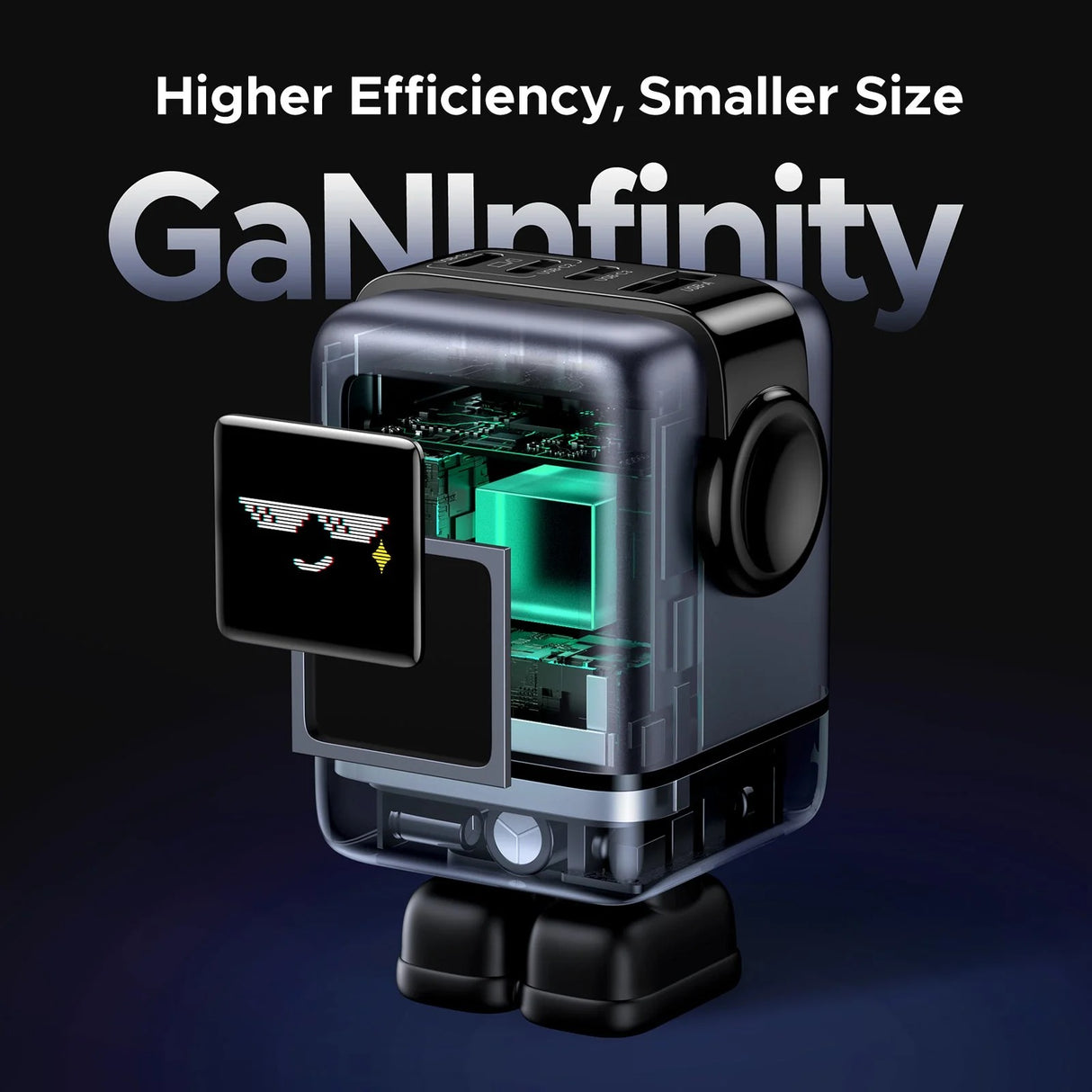 UGREEN Uno 100W Cargador USB-C 4 Puertos Robot GaN