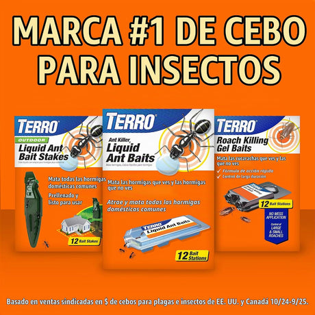 TERRO T300B Cebo Líquido para Hormigas 12 estaciones