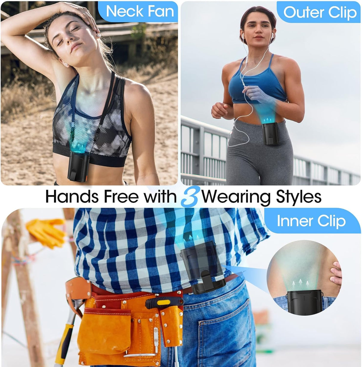 Heelkl Ventilador Portátil - Características