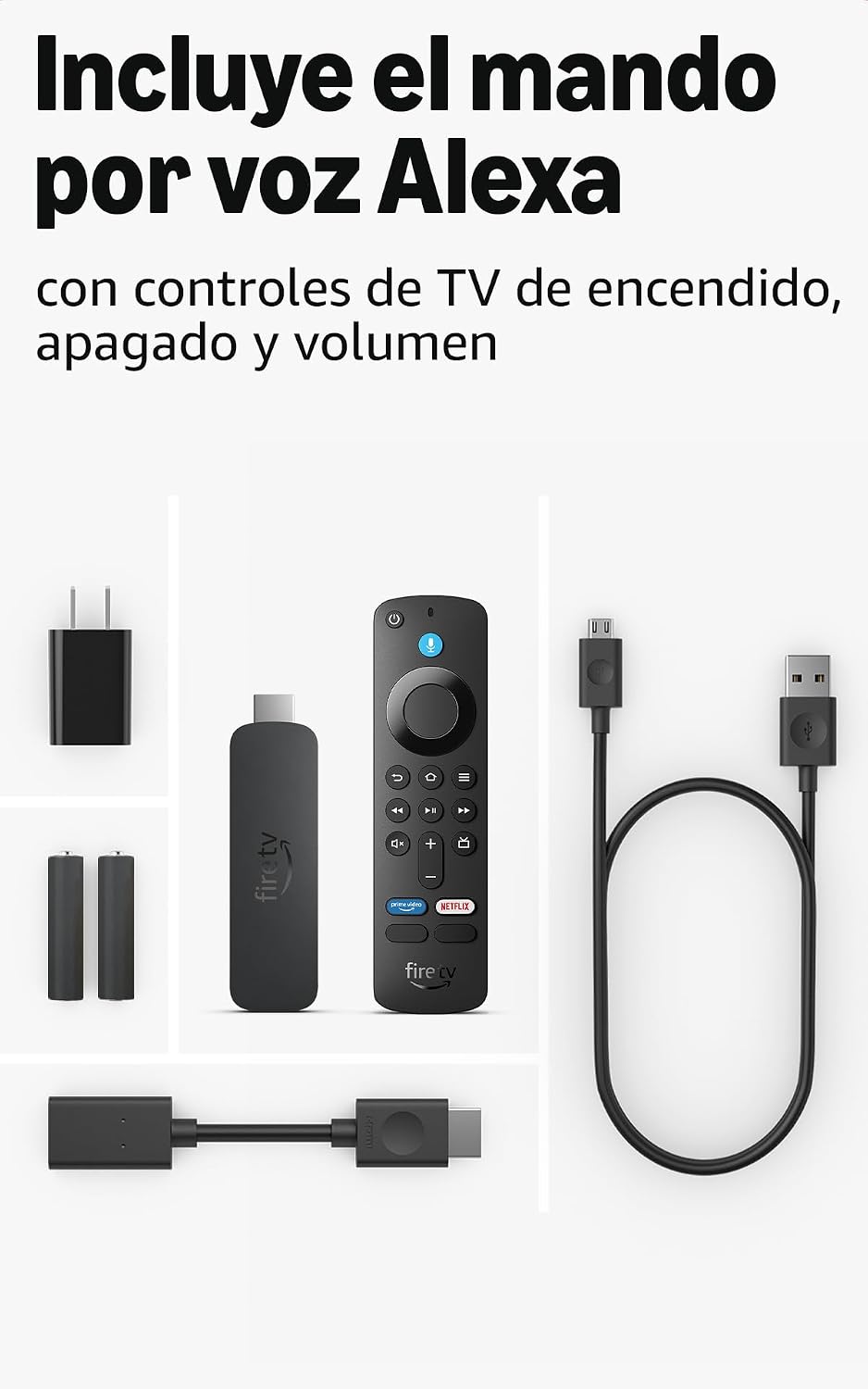 Amazon Fire TV Stick 4K Plus (Fire OS - Android), compatible con Wi-Fi 6, Dolby Vision/Atmos