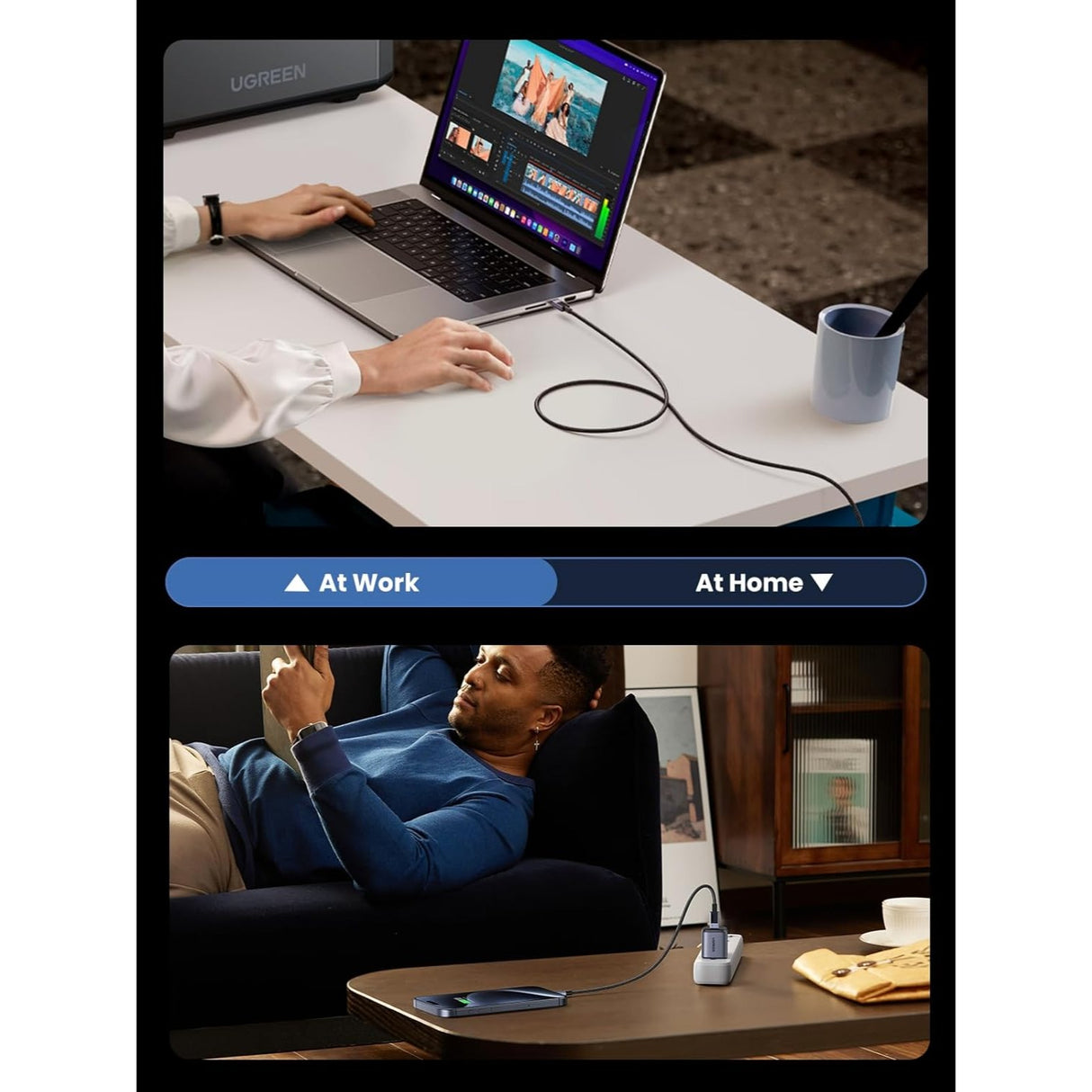 UGREEN 240W Cable USB-C a USB-C Carga Rápida 0.50 Metros