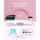 Anker MagGo Estación de Carga Inalámbrica MagSafe (3 en 1 pad plegable) Certificado 15W Qi2 con Adaptador y Cable