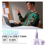UGREEN Uno 100W Cable USB-C a USB-C Carga Rápida con Pantalla LED 1 Metro