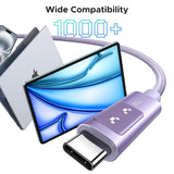 UGREEN Uno 100W Cable USB-C a USB-C Carga Rápida con Pantalla LED 1 Metro