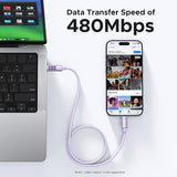 UGREEN Uno 100W Cable USB-C a USB-C Carga Rápida con Pantalla LED 1 Metro