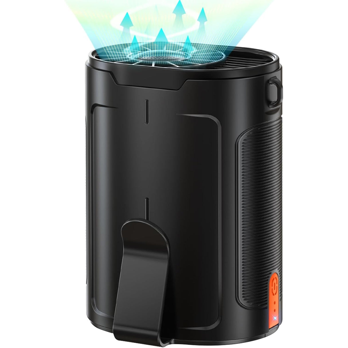 Heelkl Ventilador Portátil Recargable 4 Velocidades Cintura y Cuello Hasta 25 Horas