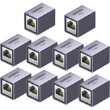 UGREEN Extensor Ethernet 10Gbps Paquete de 10 Acopladores