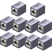 UGREEN Extensor Ethernet 10Gbps Paquete de 10 Acopladores