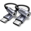 UGREEN USB-C a 3.5mm Adaptador de Audio Trenzado HiFi DAC - Pack de 2