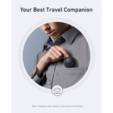 Anker MagGo Estación de Carga Inalámbrica MagSafe (3 en 1 pad plegable) Certificado 15W Qi2 con Adaptador y Cable