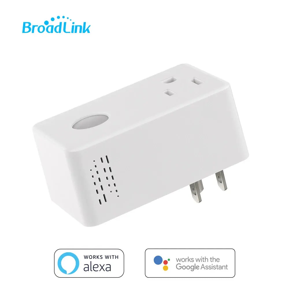 BroadLink Smart Wi-Fi Plug SP3S-US Tomacorriente Inteligente Alexa y Google