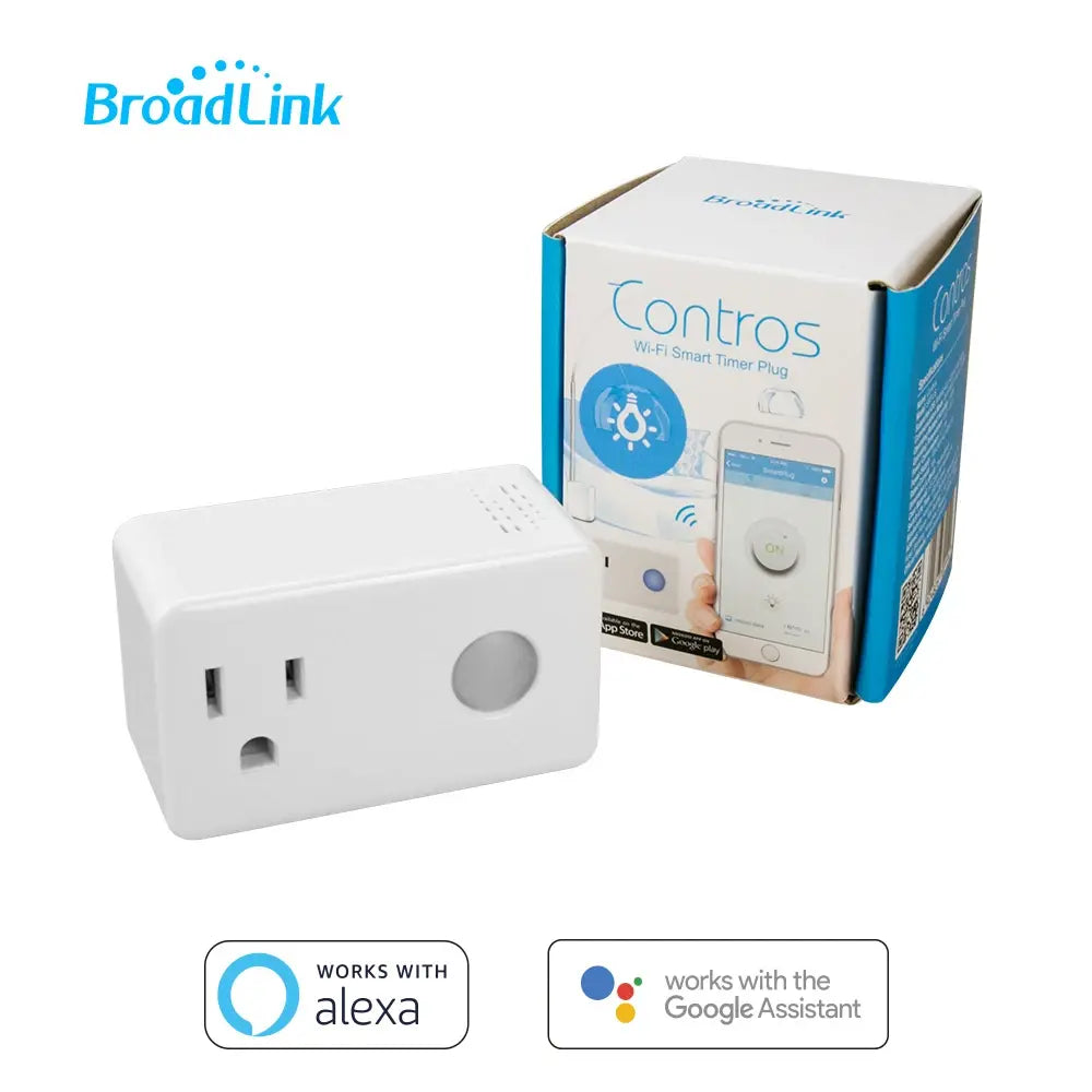 BroadLink Smart Wi-Fi Plug SP3S-US Tomacorriente Inteligente Alexa y Google