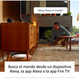 Control Remoto por Voz Alexa Pro con Buscador de Control, controles de TV y botones retroiluminados (necesita dispositivo Fire TV compatible)