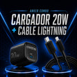 Anker Zolo Charger 20W + Anker 322 USB-C a Lightning Cable 1.8 Metros