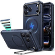ESR iPhone 18 Pro Max/17 Pro Max Cyber Tough Magnetic Case con Stand, MagSafe y Control de Cámara Protección Grado Militar 7X