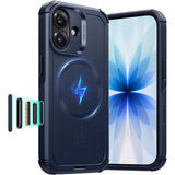 ESR iPhone 17 Cyber Tough Magnetic Case con MagSafe y Control de Cámara Protección Grado Militar 7X